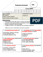 Adecuada. Sust. Elementos Del Cuento, Adjetivo y Numero