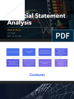 Reformulation - Analysis of SCF