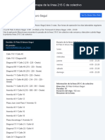 El Pato X Arturo Seguí: Horario y Mapa de La Línea 215 C de Colectivo