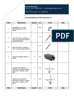 Lista de Materiais Vinilonas