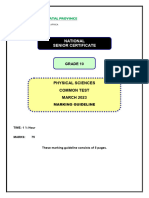 Physical Sciences p1 Memo - GR 10 - March 2023 (20!03!2023) - 2