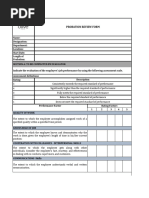 Probation Review Form