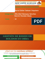 Gestion de Residuos Solidos en La Obra