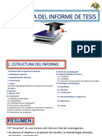 ESQUEMA DEL INFORME DE TESIS. Sarita