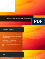 Vectors Shuttle, YAC, BAC, Transposons