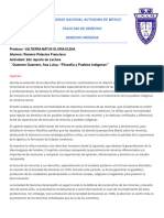 2do Reporte de Lectura Derecho Indigenas