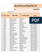 Master Sheet Shift B August 2023