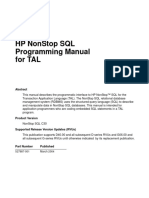 SQL Programming Manual For TAL-c02132049