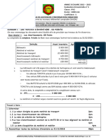 Evaluation Trimestrielle N° 2 INFORMATION FINANCIERE