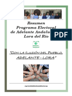 Adelante Andalucia Programa Electoral Corto