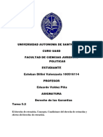 El Derecho de Retención, Tarea 5.2. Derecho de Las Garantias