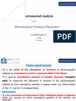 Flame Spectroscopy (Lecture 6) Clinical