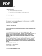 Características Del Texto Descriptivo