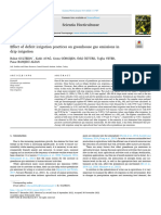 Effect of Deficit Irrigation Practices On Greenhouse Gas Emissions in Drip Irrigation