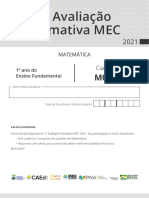 1 Avaliação Formativa MEC: Caderno