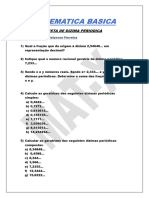 Lista de Dizima Periodica