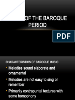 Music of The Baroque Period Lesson 4th Lesson