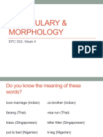 Morphology