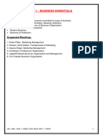 Notes Unit 1 - Bussiness Essentials