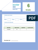 Evaluacion Trimestral Bloque1 Sexto Grado 2023 2024