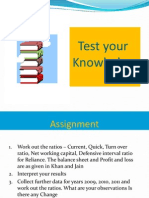 Test Your Knowledge - Ratio Analysis