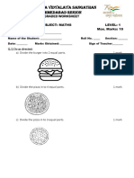 Class V Graded Worksheet 2022-2023 - KV - Maths-29-44