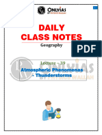 Geography 39 - Daily Class Notes - UPSC Sankalp Hinglish