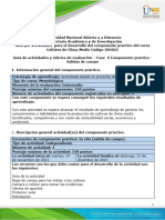 Guía para El Desarrollo Del Componente Práctico y Rúbrica de Evaluación - Unidad 1 y 2 - Fase 4 - Componente Práctico - Salidas de Campo