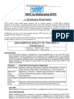 GATE'WAY To Maharatna NTPC: For Graduate Engineers