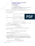 CNC MP 2008 Maths 2 Corrige