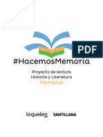 Primaria: Proyecto de Lectura Historia y Literatura