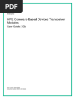 HPE Comware-Based Devices Transceiver Modules User Guide (1G) - 6W101