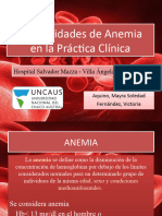 Generalidades de Anemia en La Práctica Clínica