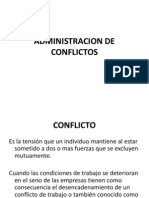 Administracion de Conflictos