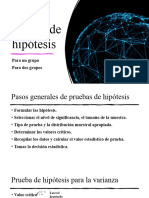 Prueba de Hipotesis de Un Grupo