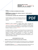 Amparo 4-2022 en Contra de La Sentencia Condenatoria 2018