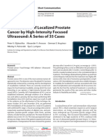 Hemiablation of Localized Prostate Cancer by High-Intensity Focused Ultrasound: A Series of 35 Cases