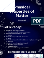 STUDENT Y7 Physical Properties of Matter