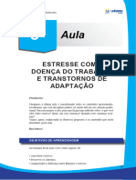 Aula 08 - Estresse Como Doença Do Trabalho e Transtornos de Adaptação