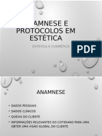 Slides - Anamnese e Protocolos em Estética