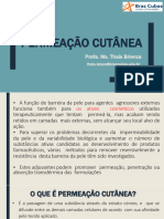 Aula 4 - Permeação Cutânea