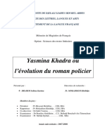 Yasmina Khadra Ou Lévolution Du Roman