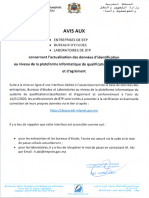 Avis Aux BTP LAB ENT Rappel