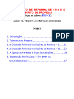 PR Vilmur C Medeiros - O Movimento de Reforma de 1914 e o Espírito de Profecia