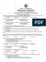 First Periodical Test in Science 7 2022 2023