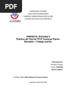 Actividad 8. Practica Del Test de TP-R Toulouse Pieron-Revisado + Trabajo Escrito