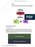 Hypothesis Testing