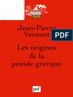 Les Origines de La Pensée Greque (1962)