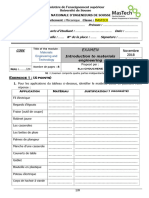 Examen Intoduction To Materials Engineering 2018 Ahmed 1