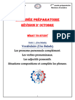 Révision D'octobre 3eme Préparatoire